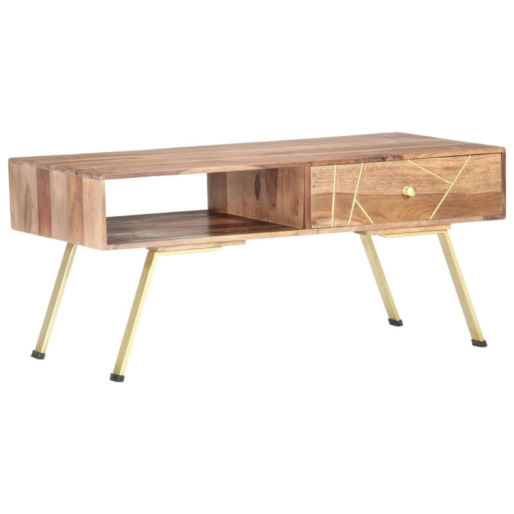 Petromila vidaXL Konferenčný stolík zo sheeshamového dreva 95x50x42 cm
